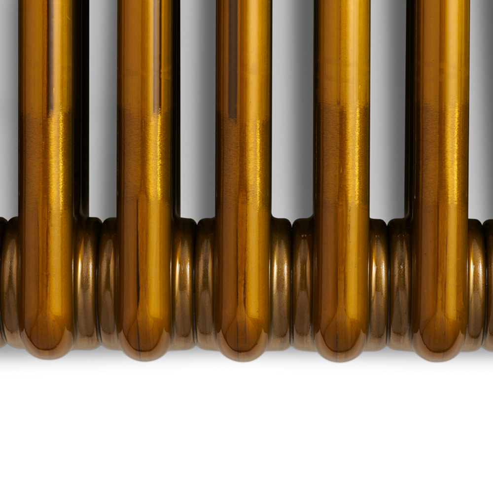 Terma Colorado Wi-Fi Brass Lacquer 3 Column Deep Electric Radiator 1500W 600 x 1194mm Image 4