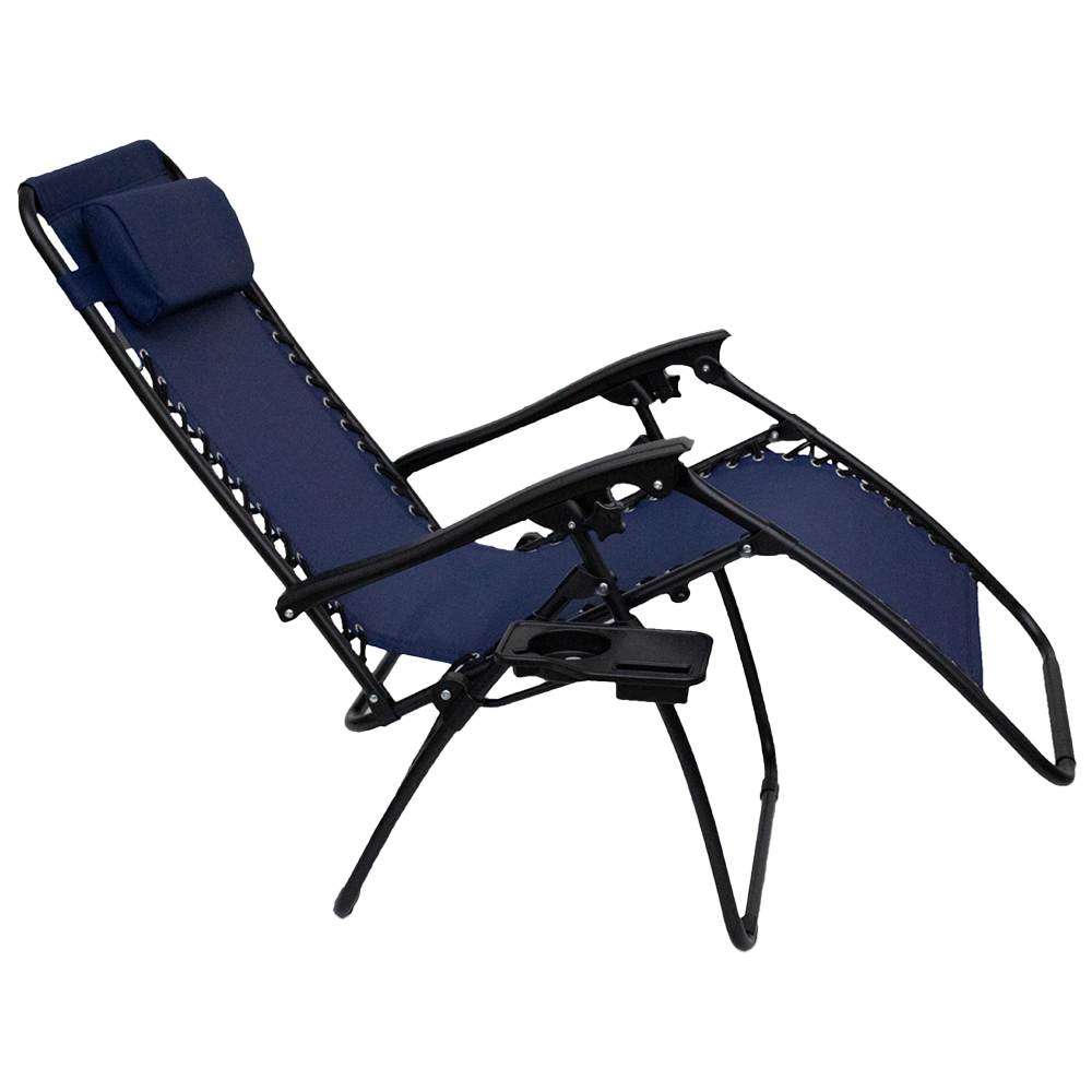 Royalcraft Set of 2 Blue Zero Gravity Relaxer Chairs Image 5