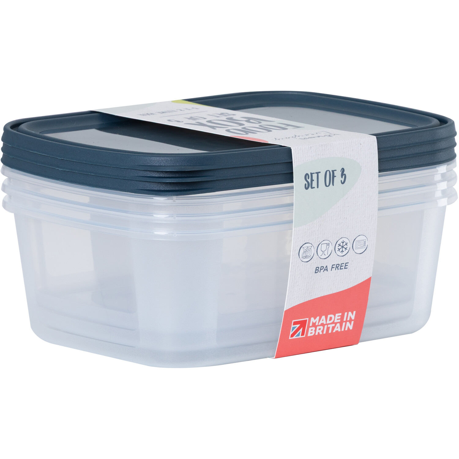 Everyday Reusable Food Boxes Navy 3 Image 2