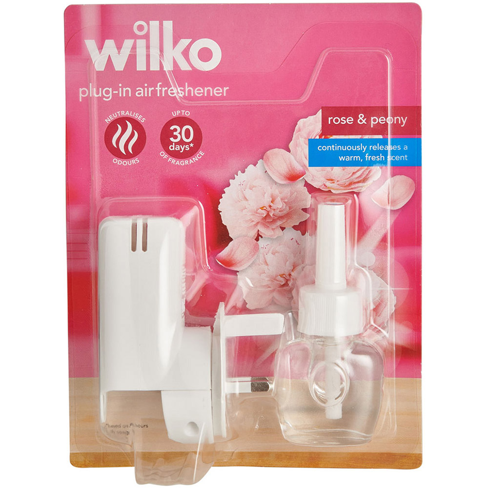 Wilko Rose and Peony Electric Plug In Air Freshener Image 1