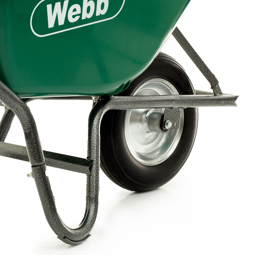 Webb 90 Litre Poly Body Wheelbarrow with Puncher Proof Wheel Image 4