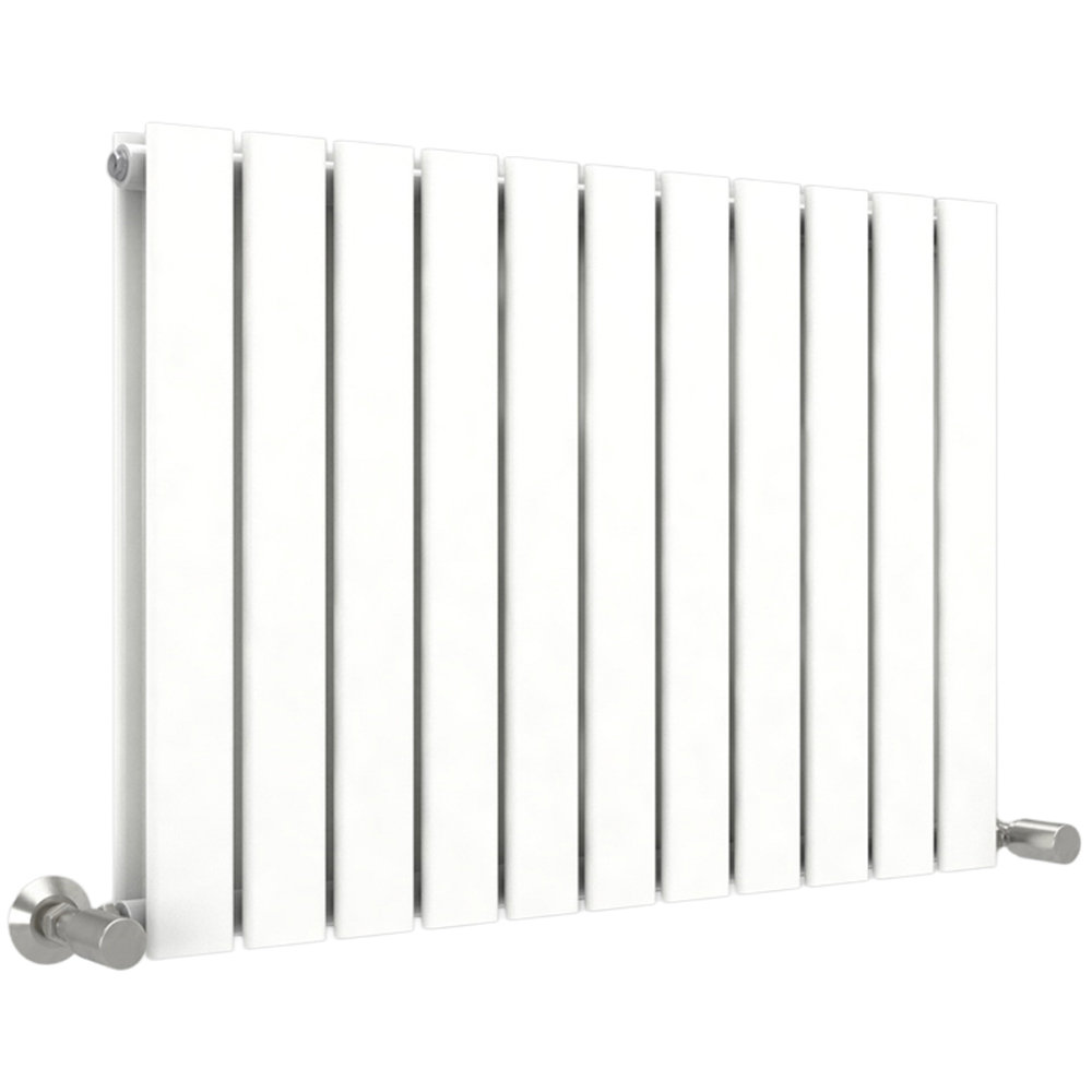 White 5074 BTU Double Flat Panel Vertical Column Radiator 600 x 748mm Image 1