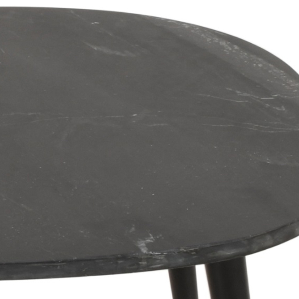 Brooklyn Opal Black Marble Top Coffee Table Image 5