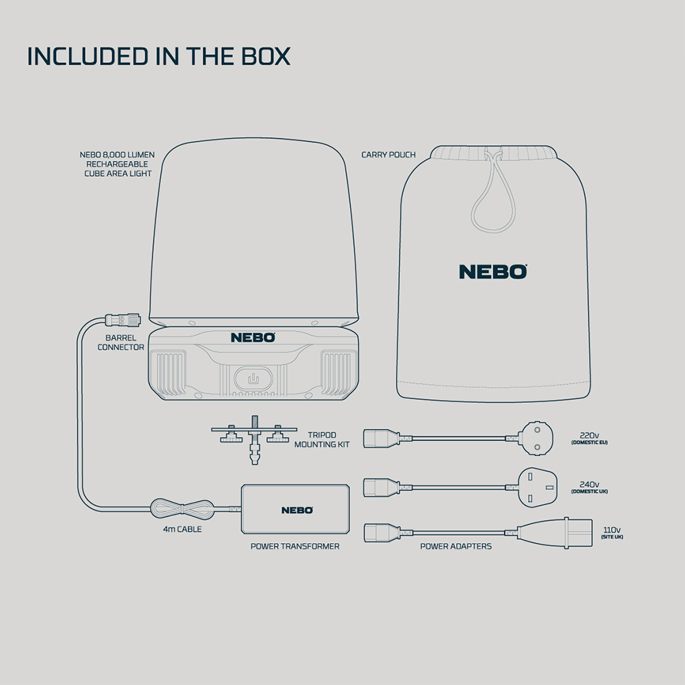 Nebo 8K Cube Area Worklight Image 8