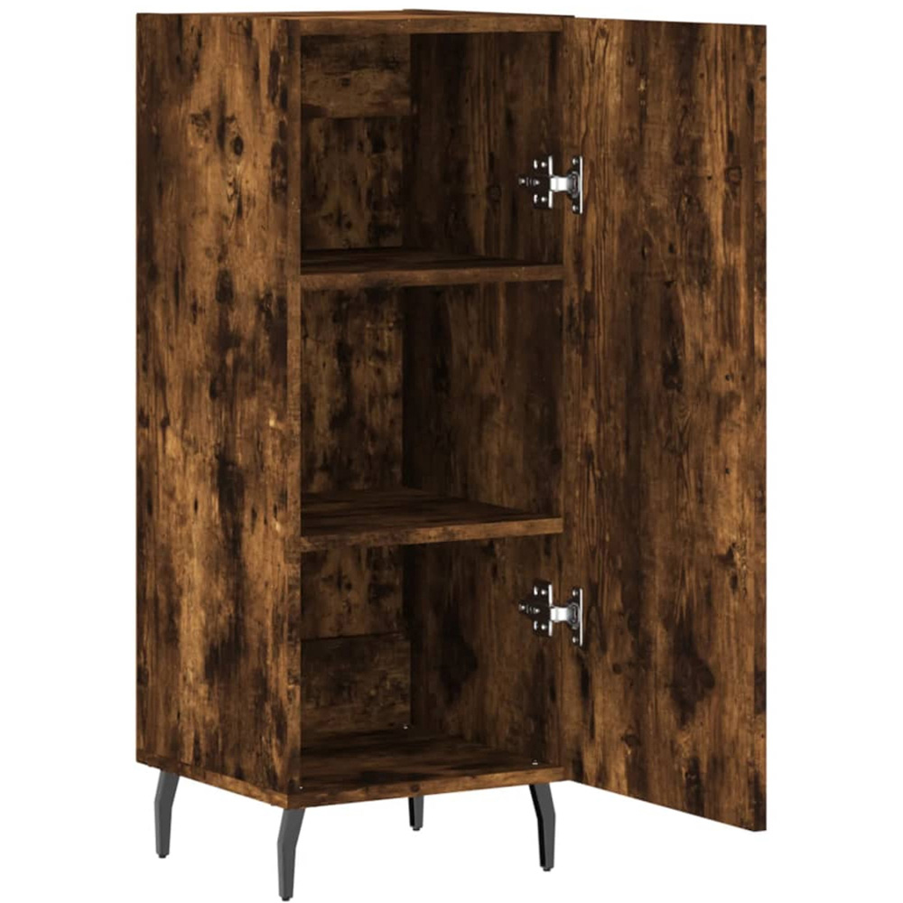 vidaXL Single Door Smoked Oak Sideboard Image 5