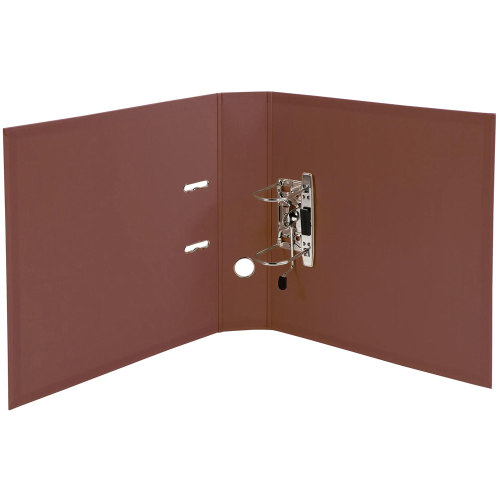 Exacompta PremTouch A4 Brown PVC Level Arch File 10 Pack Image 4