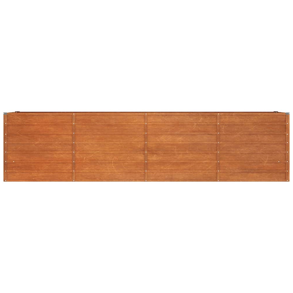 vidaXL Rusty Corten Steel Raised Garden Bed 320 x 80 x 77cm Image 3