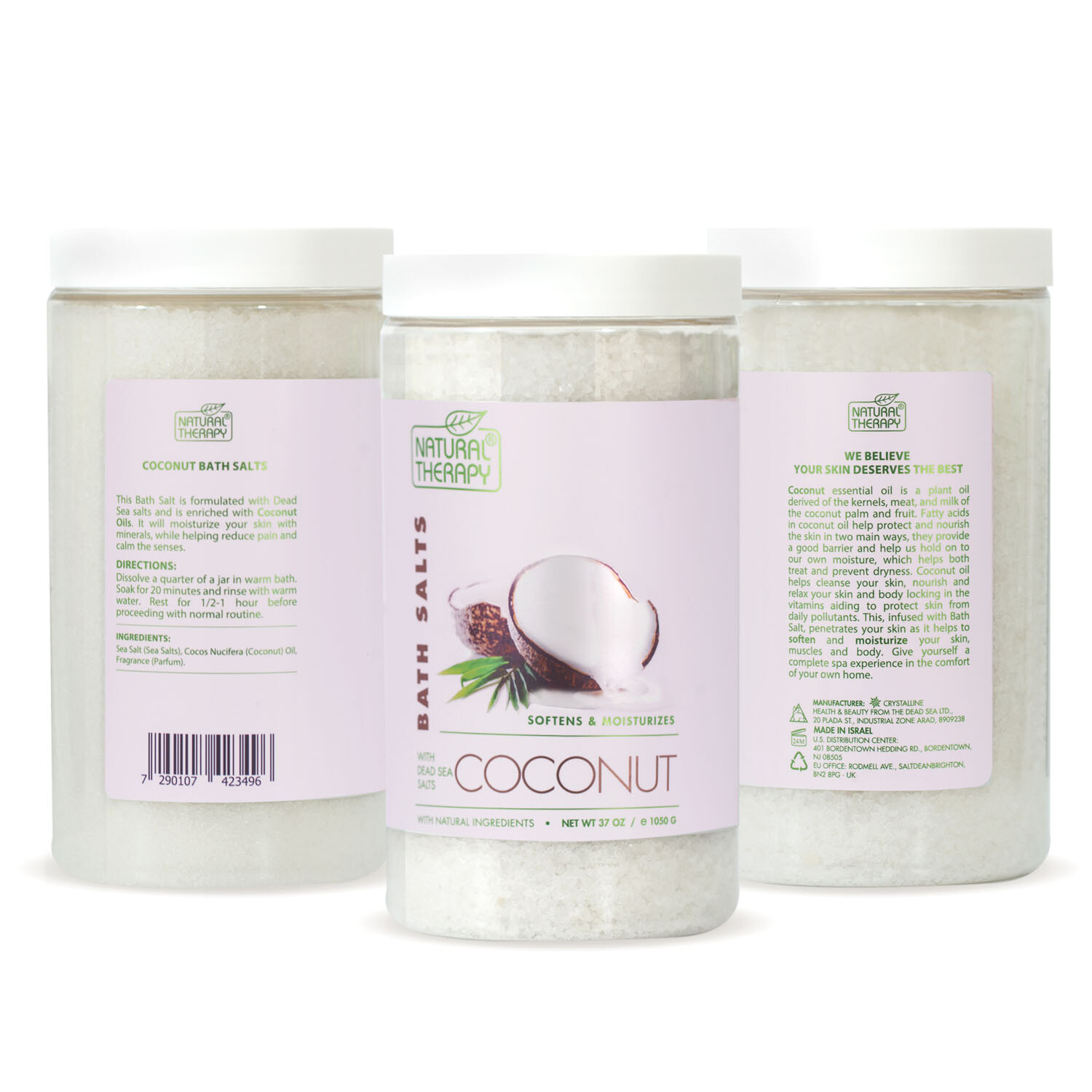 Natural Therapy Coconut Bath Salts 1050g Image