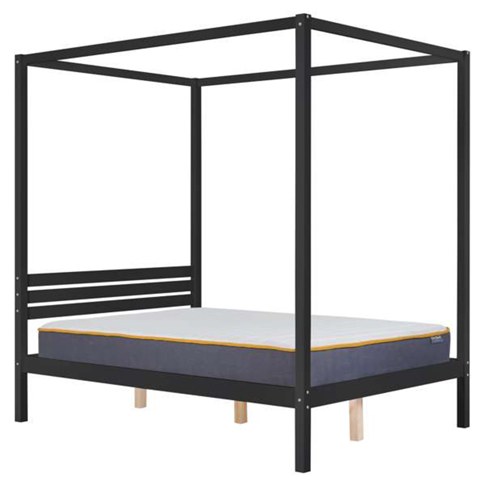 Mercia Double Black Four Poster Bed Frame Image 3