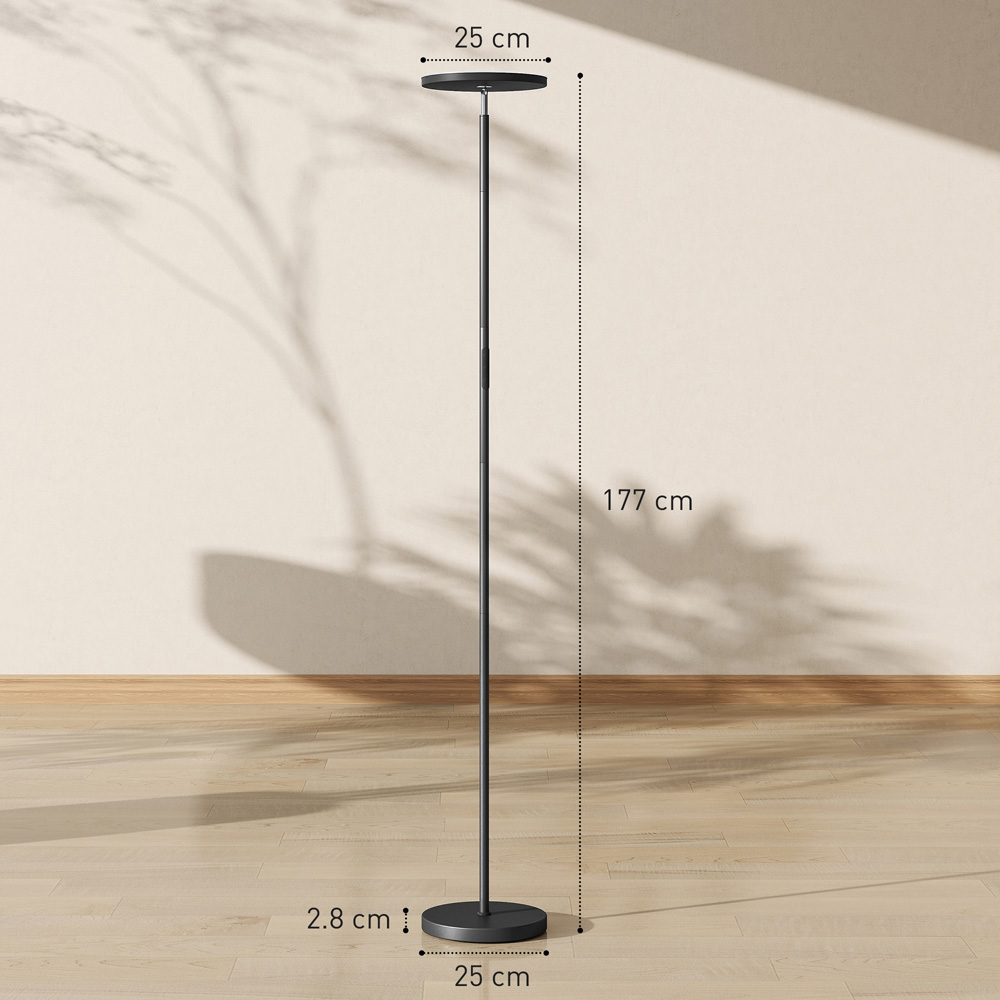 Portland Rotatable Head RGB LED Black Floor Lamp Image 9