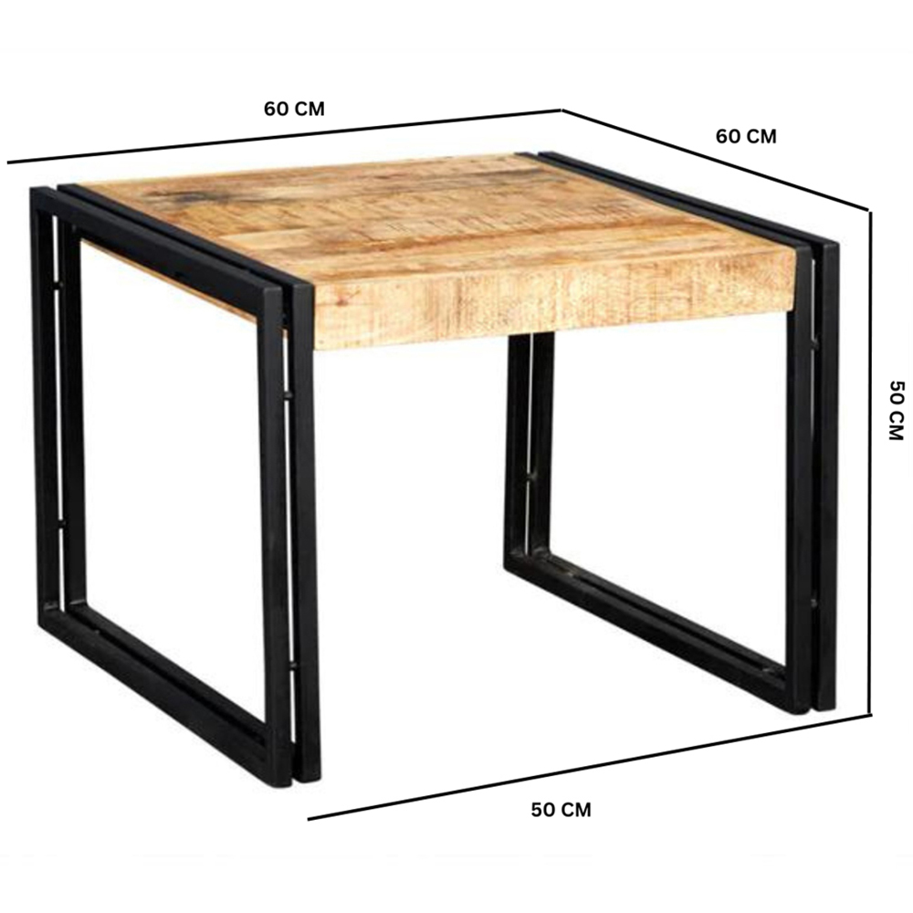 Brooklyn Carnaby Industrial Small Coffee Table Image 5