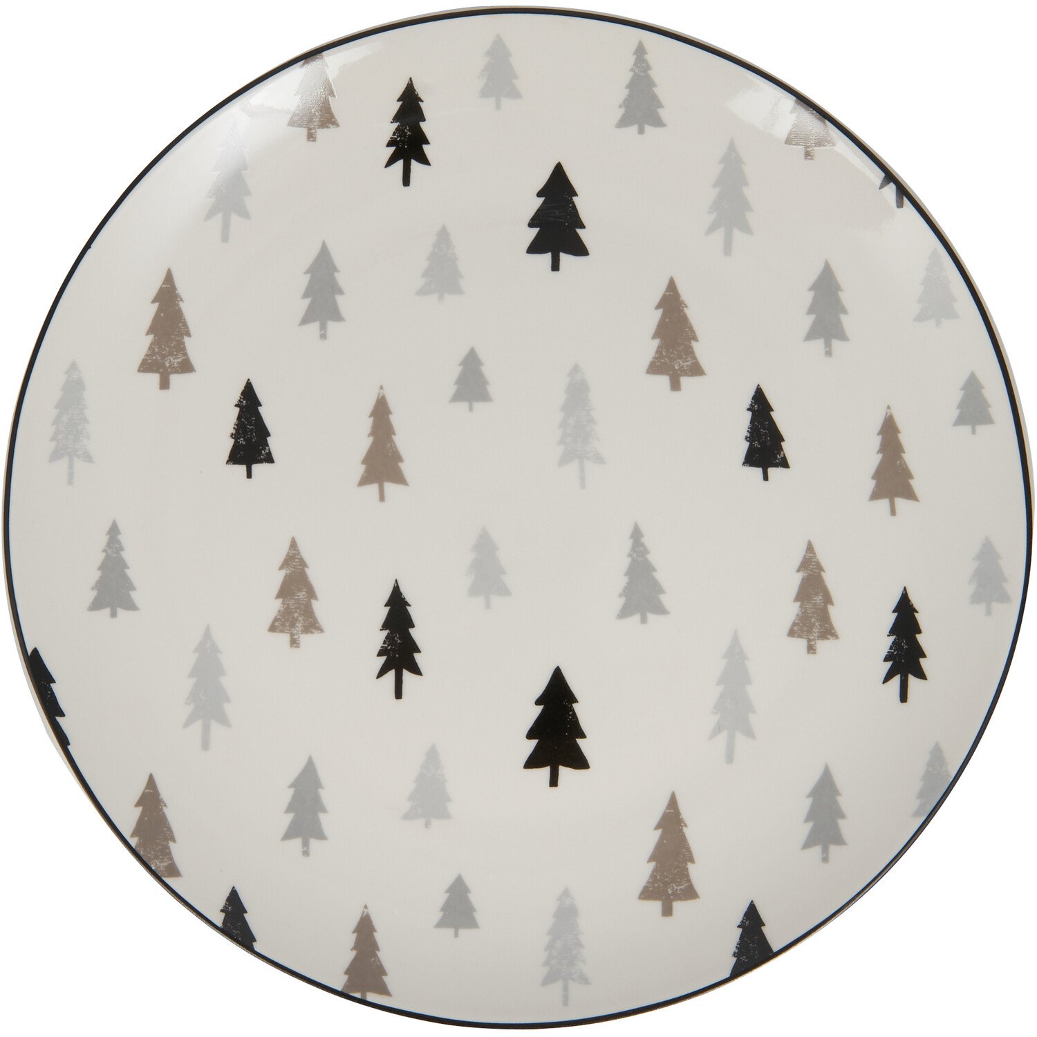 12-Piece Scandi Pine Dinner Set - White Image 4