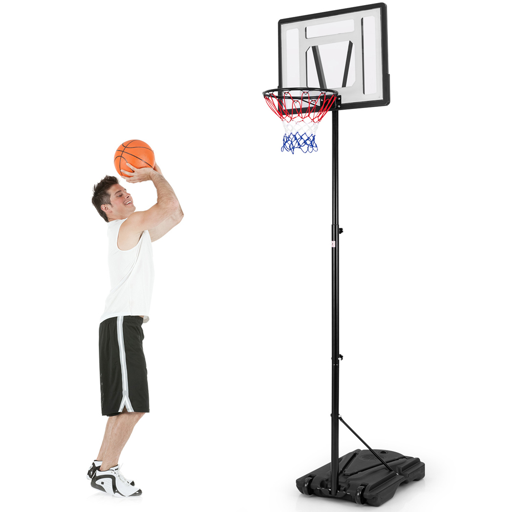 Costway Height Adjustable Basketball Hoop Set Image 3
