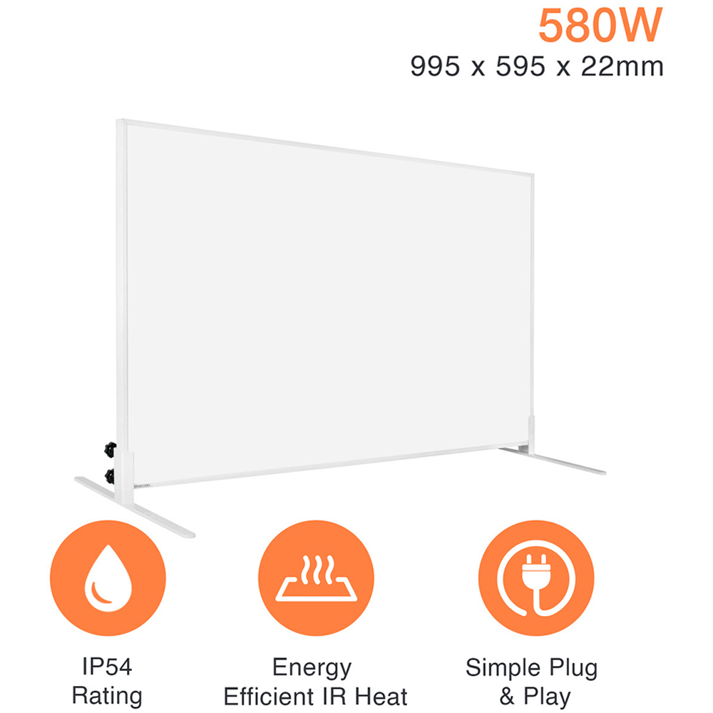 Mirrorstone Classic Portable Infrared Heating Panel 580W Image 7