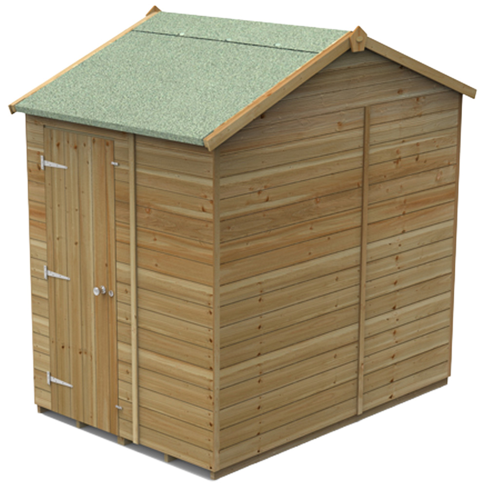 Forest Garden Timberdale 5 x 7ft Reverse Apex Garden Shed Image 1