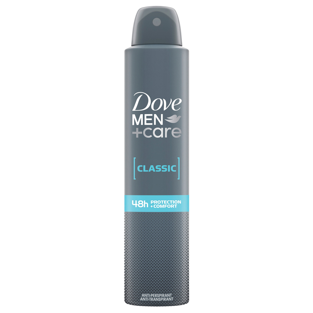 Dove Men+Care Classic Antiperspirant Aerosol 200ml Image 1