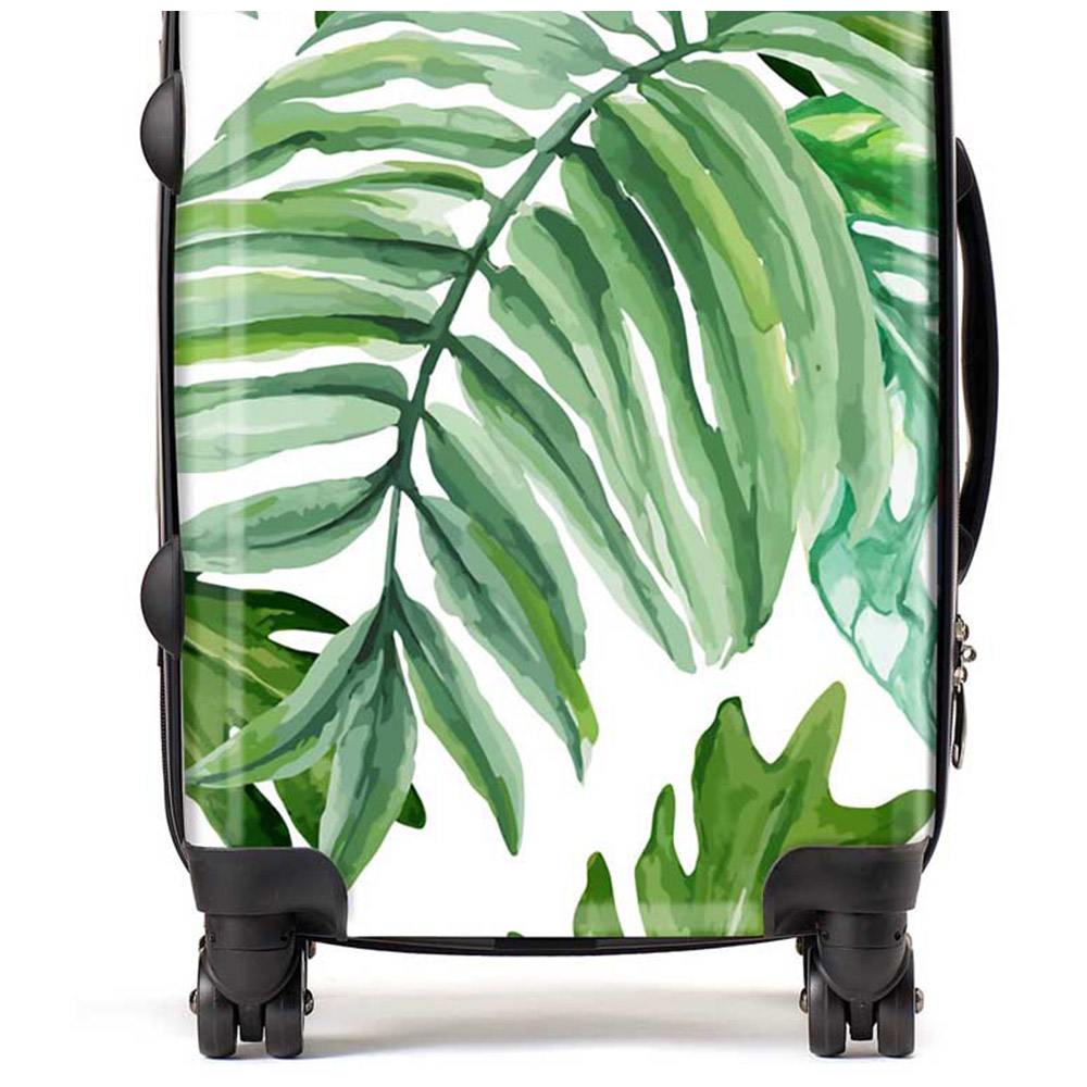 Warren Reed Designer Cabin Exotic Rainforest Leaves Suitcase Image 2