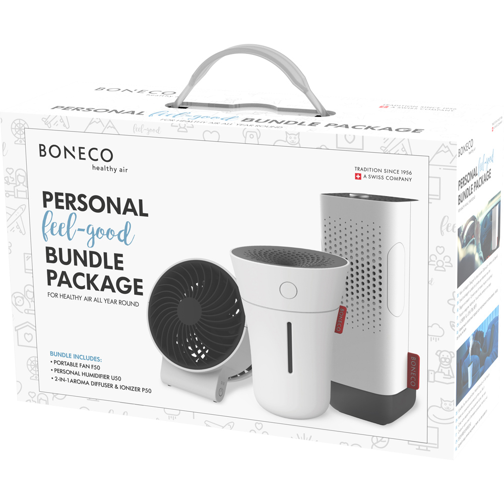Boneco Portable Fan and Personal Humidifier Travel Kit Image 2