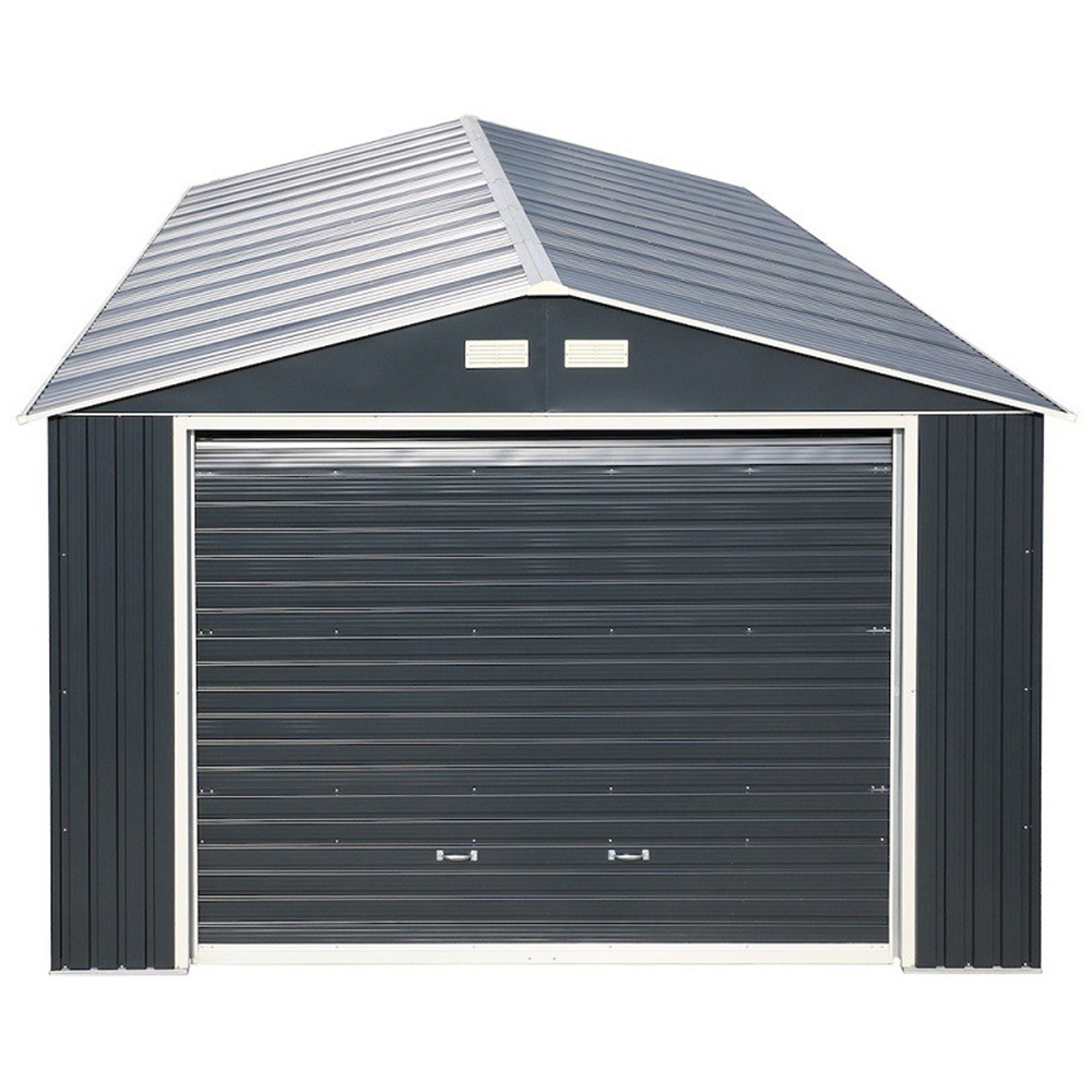 Sapphire 12 x 20ft Olympian Fronted Apex Metal Garage Image 2