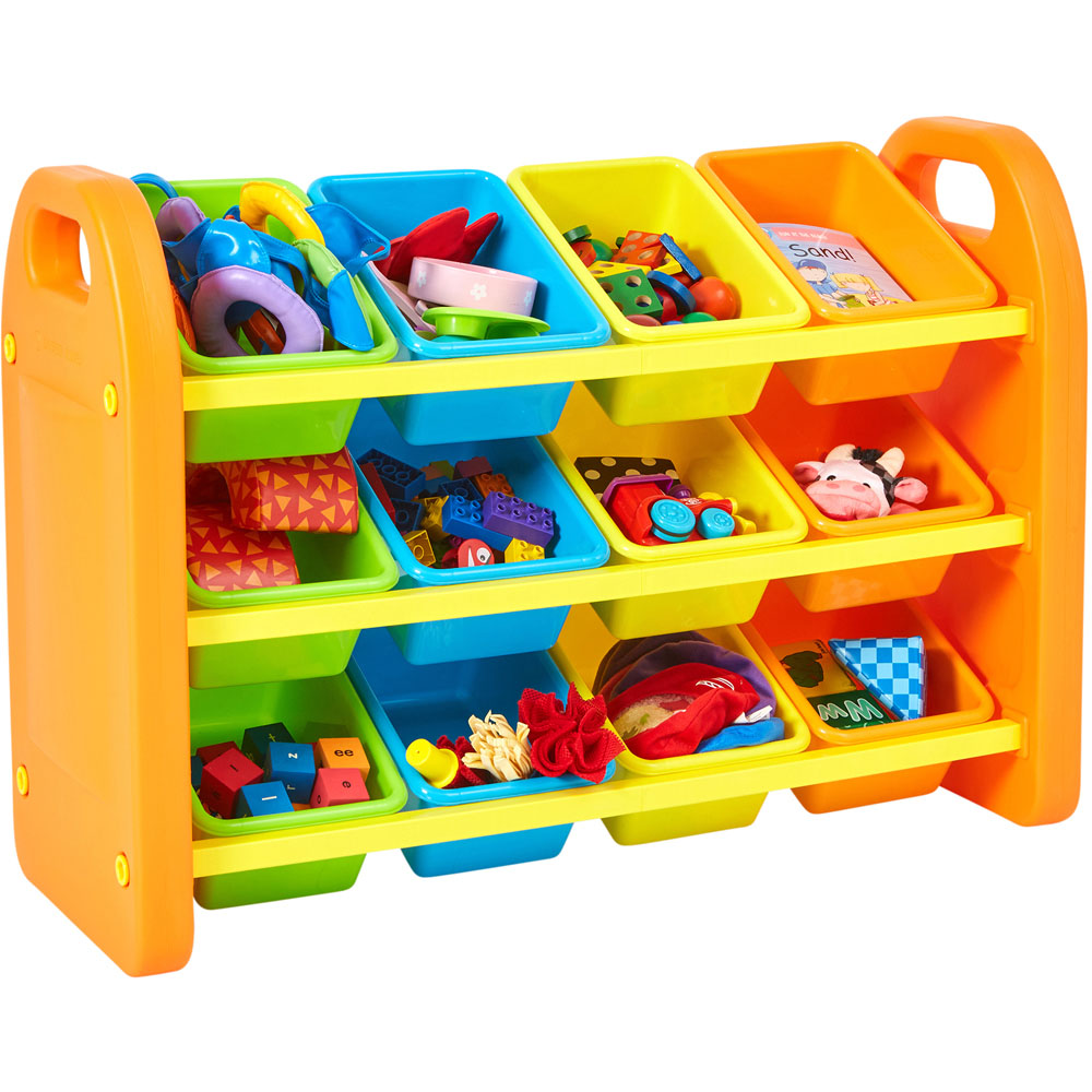 Liberty House Toys Kids 12 Bin Toy Organiser Unit Image 4