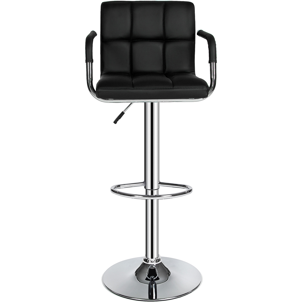 tectake Harald Synthetic Leather Bar Stool Set of 2 Image 3