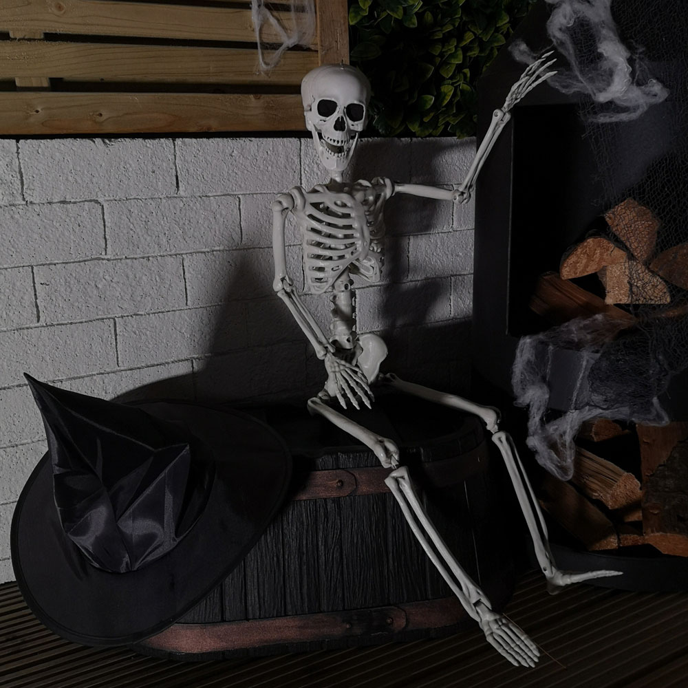 Samuel Alexander Posable Full Body Halloween Skeleton Decoration with Movable Joints 90cm 6 Pack Image 2