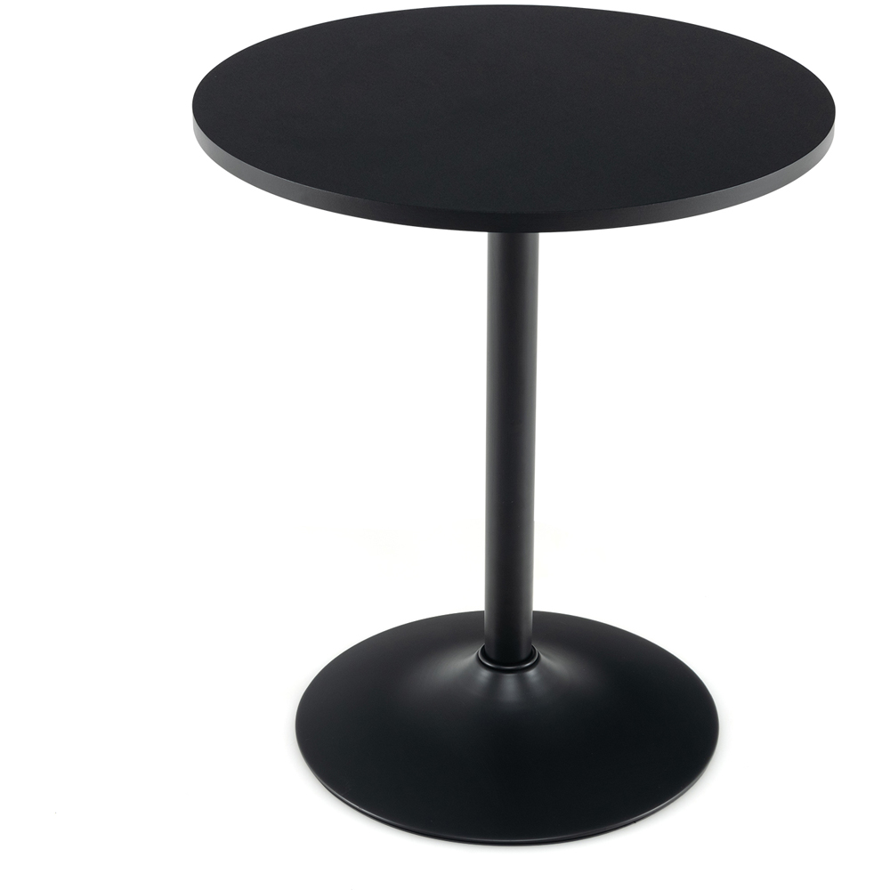Costway 2 Seater Round Dining Table Black Image 2