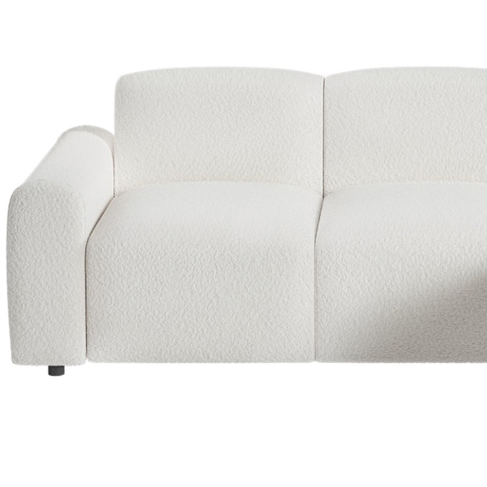 Flair Manon 3 Seater Cream Boucle Corner Sofa Image 4