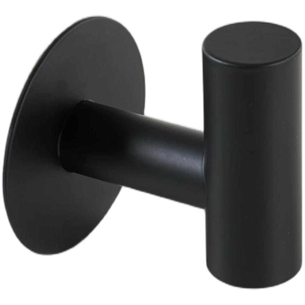 Living and Home 5-Piece Black Wall-Mounted Stainless Steel Bathroom Hardware Set Image 4