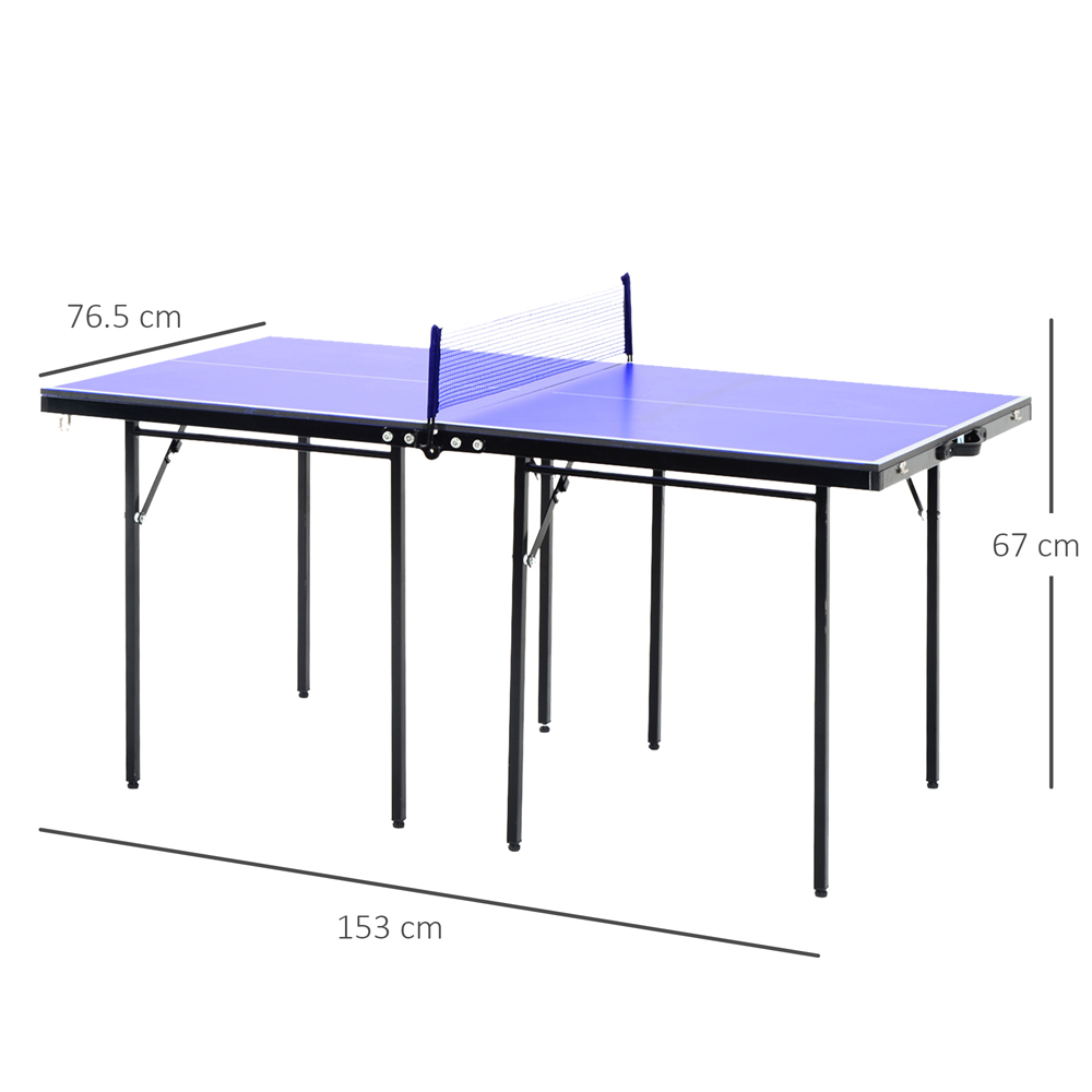 HOMCOM Foldable Mini Table Tennis Set with Net Image 9