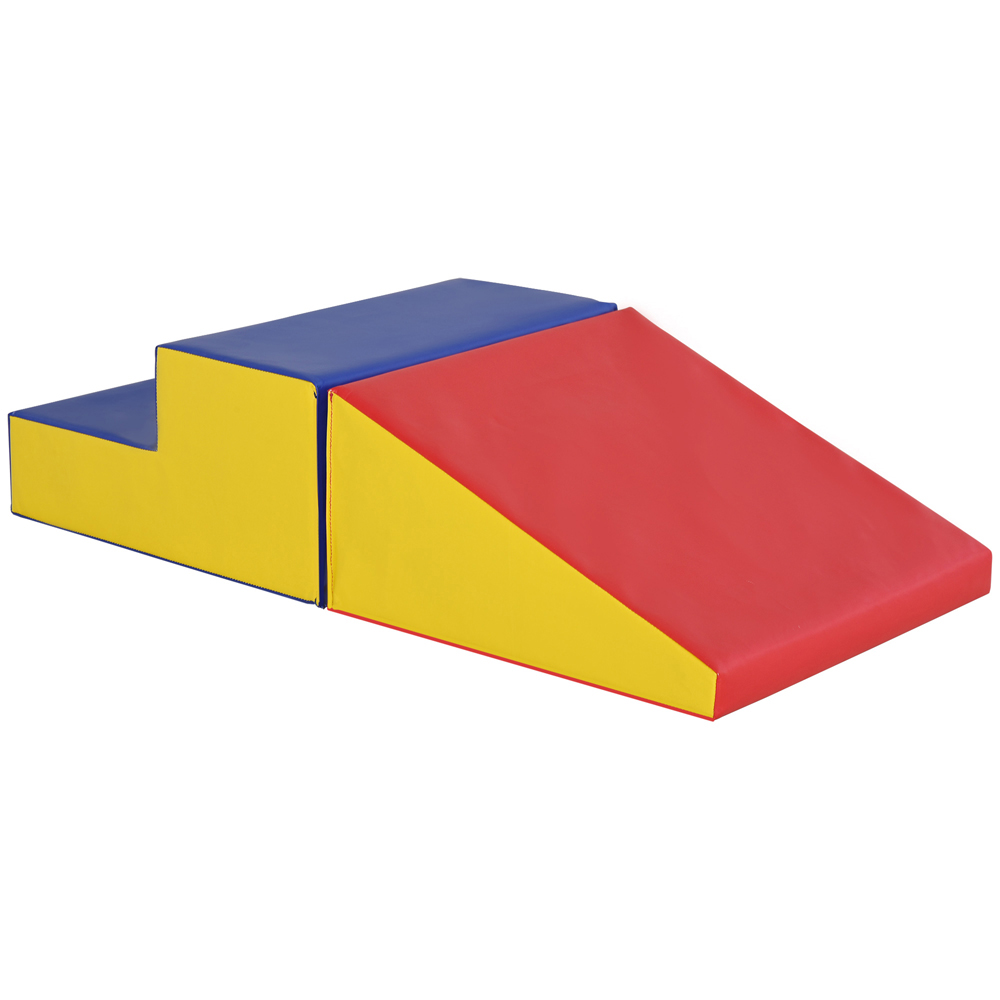 Tommy Toys Kids Red Soft Foam Climb and Crawl Playset 2 Piece Image 1