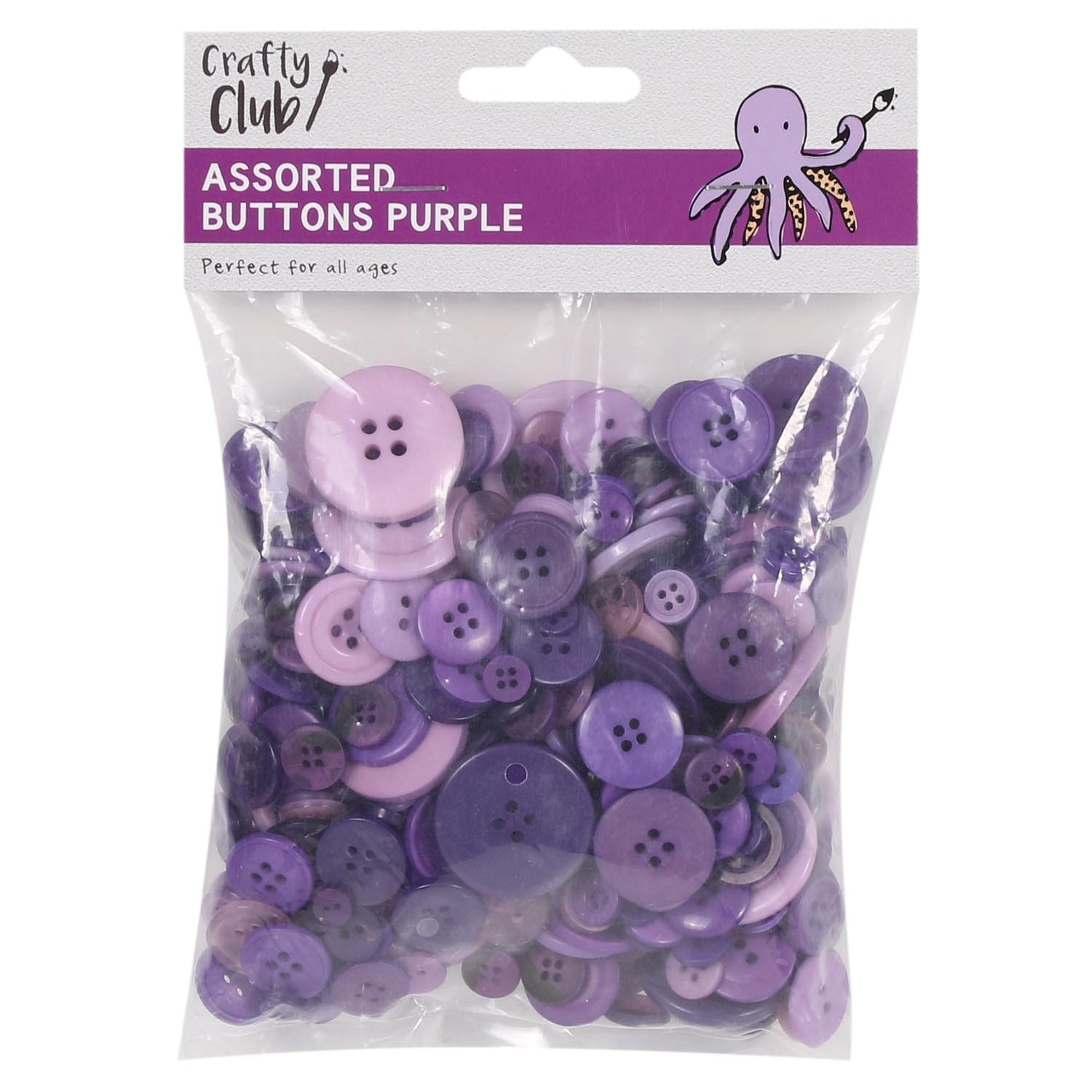 Crafty Club Assorted Buttons - Purple Image