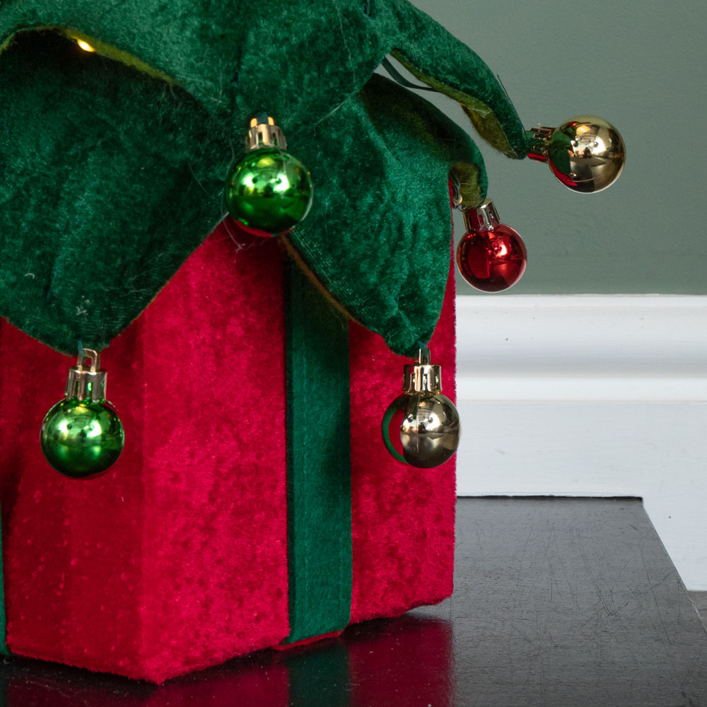 Samuel Alexander Warm White LED Battery Powered Light-Up Christmas Tree with Baubles 49cm Image 6