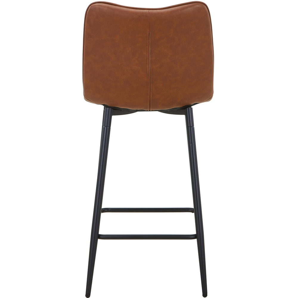 Portland Kensington Tuscan Tan Faux Leather Bar Stool Image 5