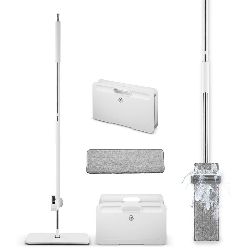 Swan Elevate Flat Mop and Bucket Set Image 3