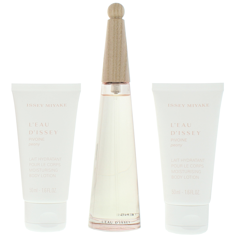 Issey Miyake L'eau D'issey Pivoine 3 Piece Gift Set: Eau de Toilette 50ml - Body Image 2