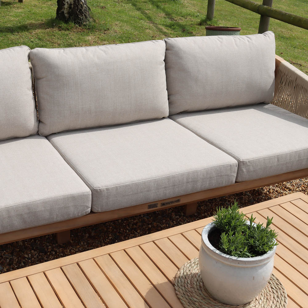 Royalcraft Roma 5 Seater Triple Lounge Set with Coffee Table Image 7