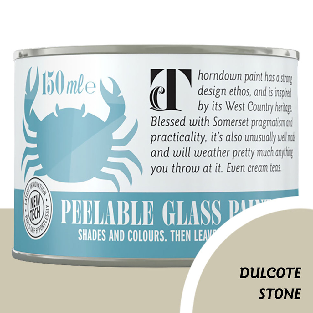 Thorndown Dulcote Stone Peelable Glass Paint 150ml Image 3