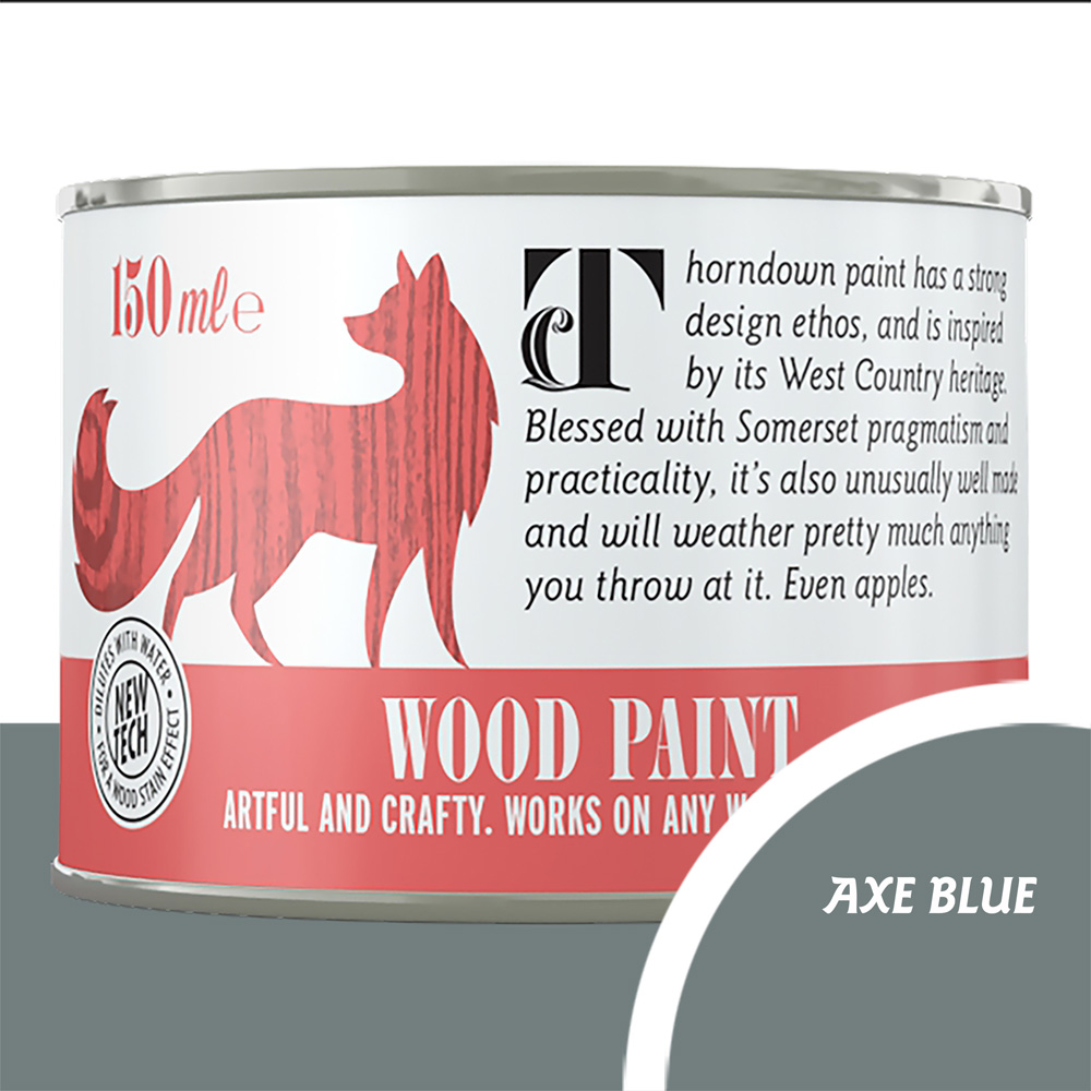 Thorndown Axe Blue Satin Wood Paint 150ml Image 3