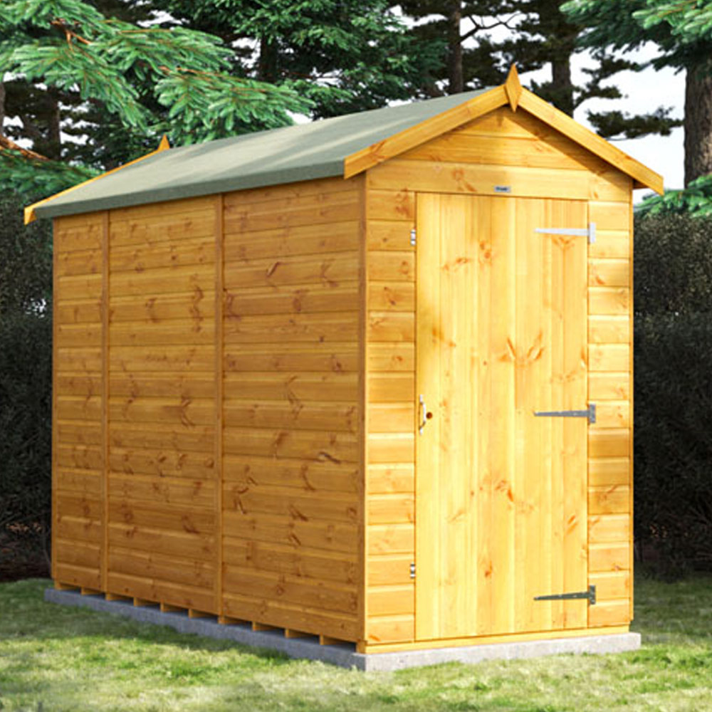 Power Sheds 10 x 4ft Apex Wooden Shed Image 2