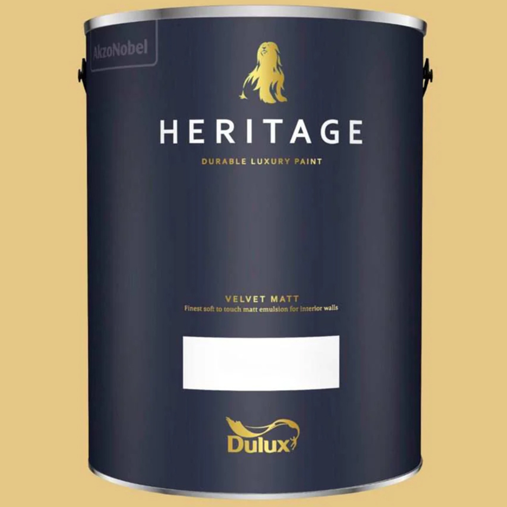 Dulux Heritage Walls and Ceilings Pale Cream Velvet Matt Emulsion Paint 5L Image 2