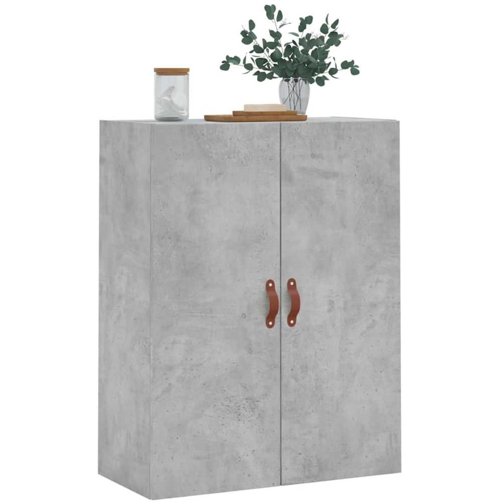 vidaXL 2 Door Concrete Grey Wall Mounted Cabinet Image 4