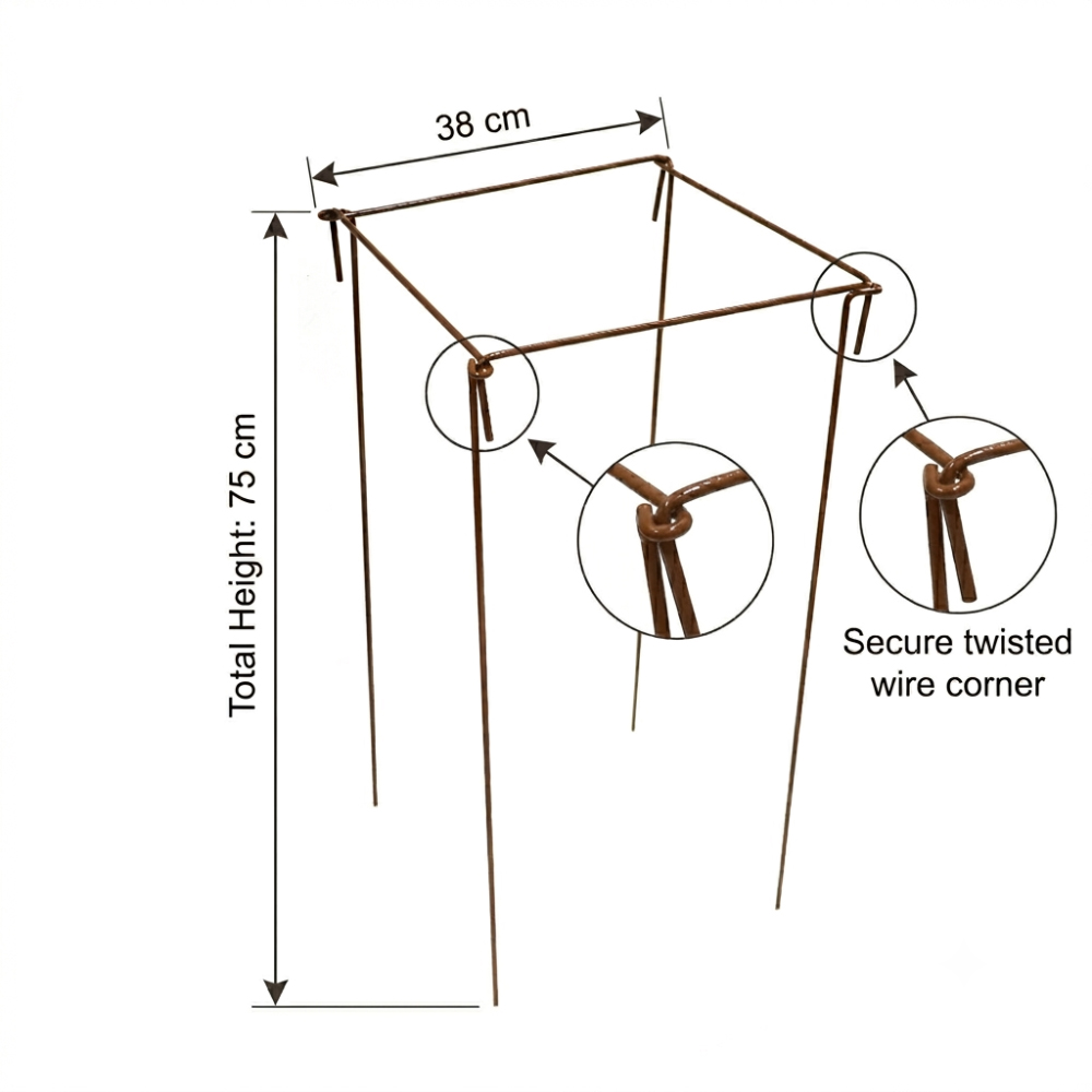 Garden Gear Straight Link Hook and Loop Plant Support Stakes 75 x 38cm x 6 Pack Image 5