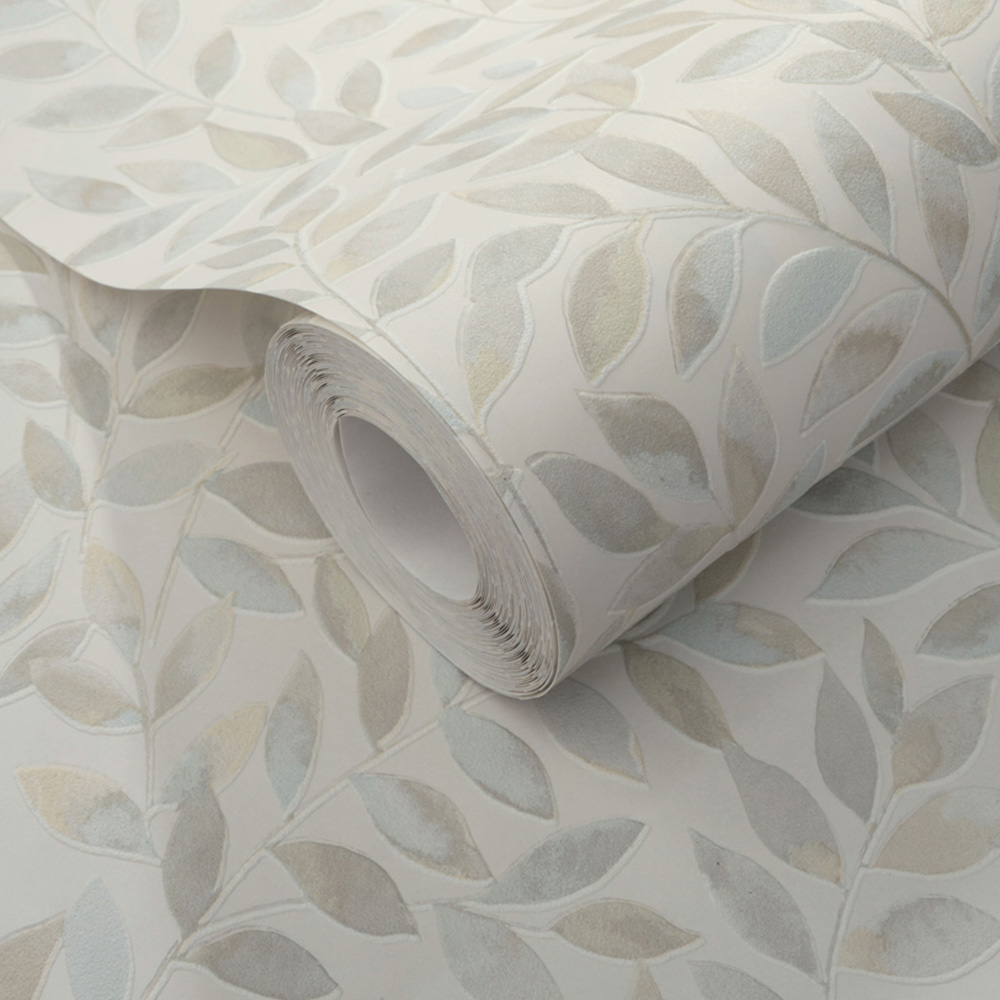 Erismann Ameroso Morris Style Leaf Beige Wallpaper Image 2