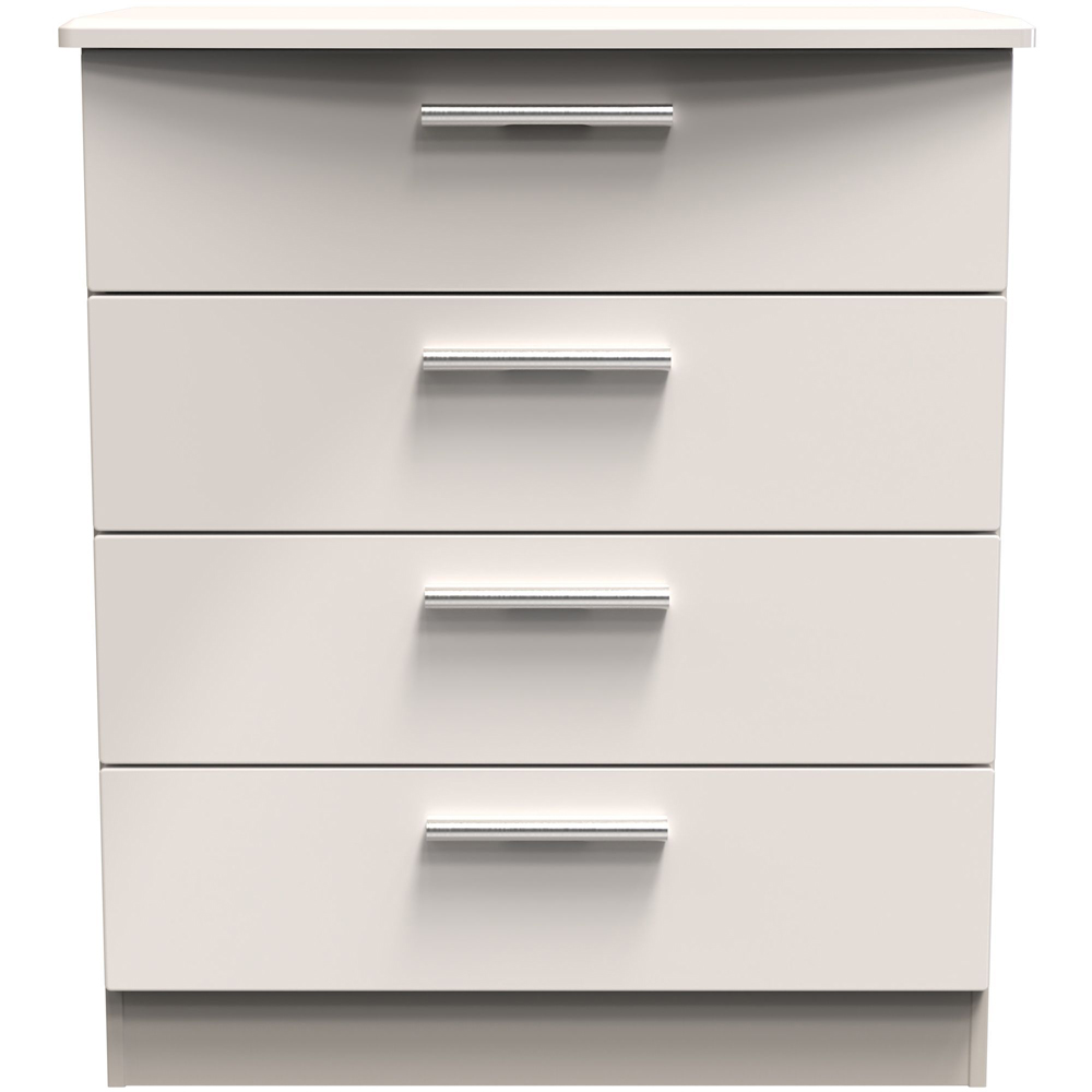 Crowndale Knightsbridge 4 Drawer Kashmir Gloss Chest of Drawers Ready Assembled Image 2