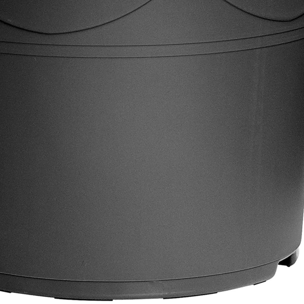 Garden Gear Sandra Graphite Grey Decorative Round Plant Pot 10L Image 3