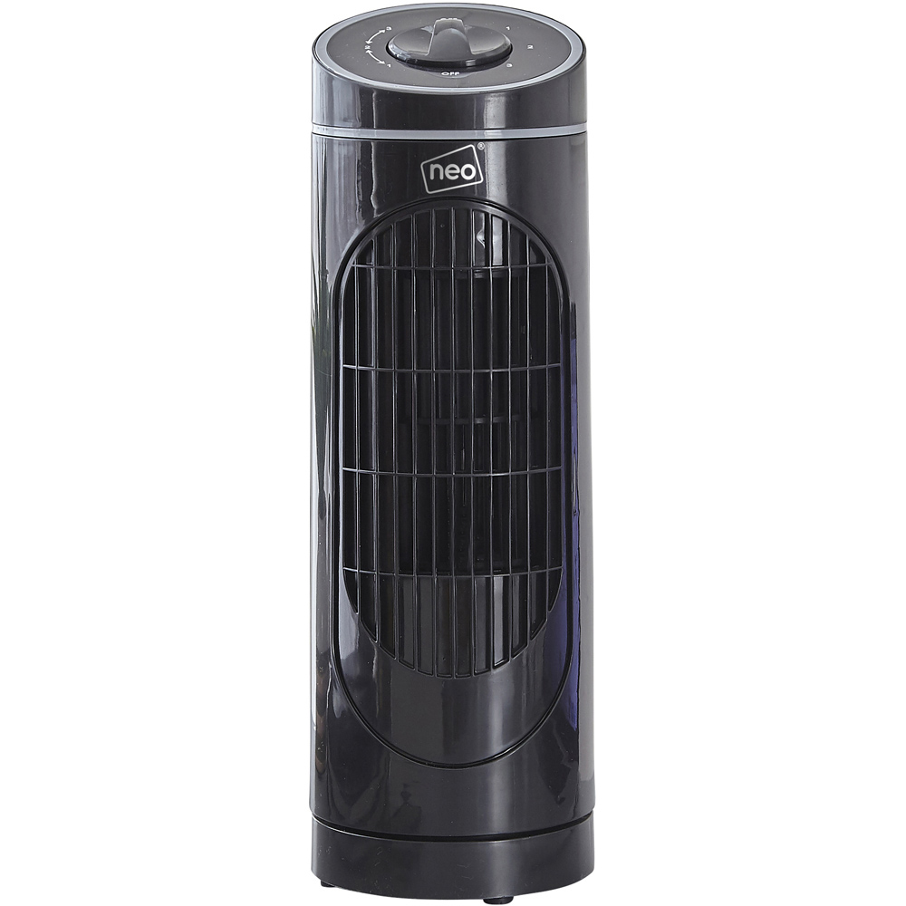 Neo Black Desk Tower Fan 14 inch Image 1