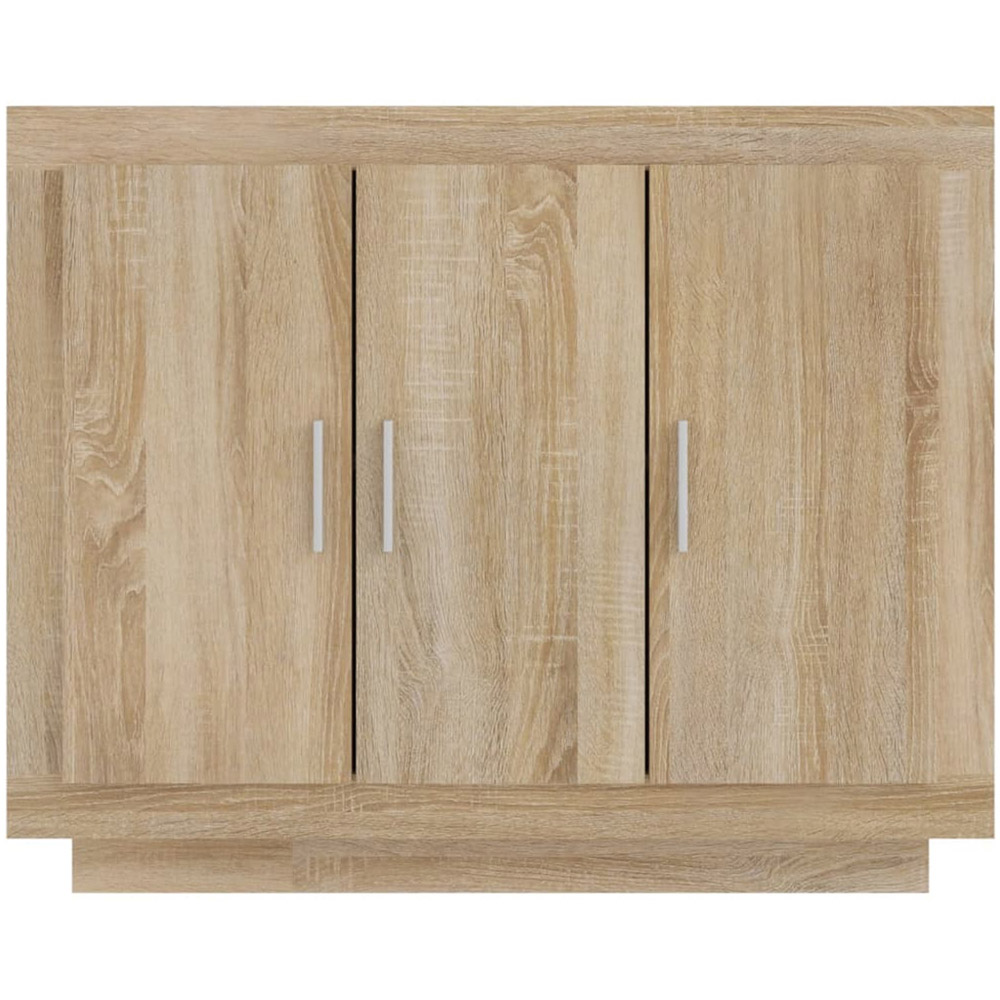 vidaXL 3 Door Sonoma Oak Sideboard Image 5