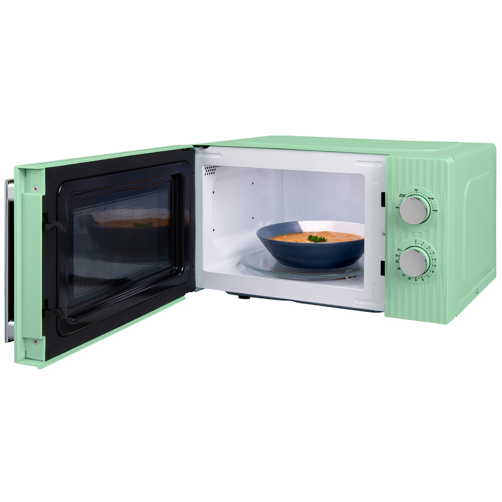 Russell Hobbs Eden RHMM725PG Pistachio Green 17L Manual Microwave Image 3