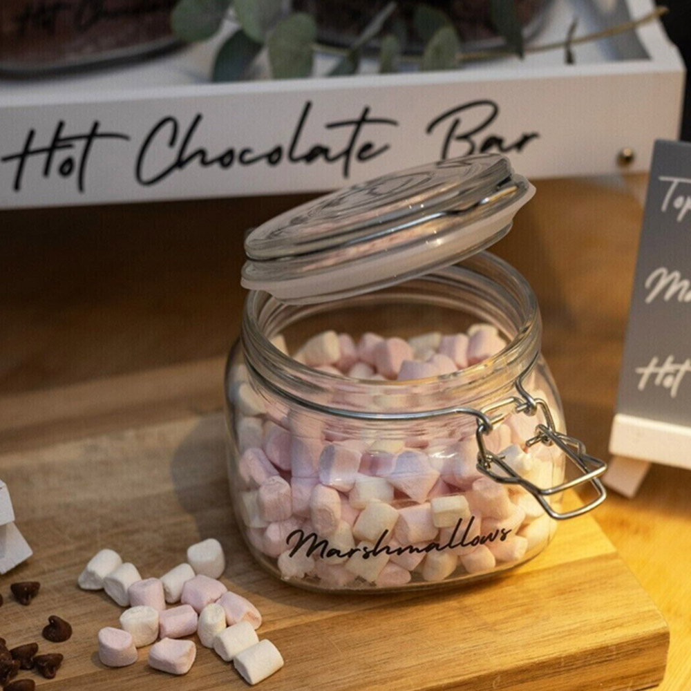 Marco Paul Glass and Wooden Hot Chocolate Station with Stand 3 Pack Image 4
